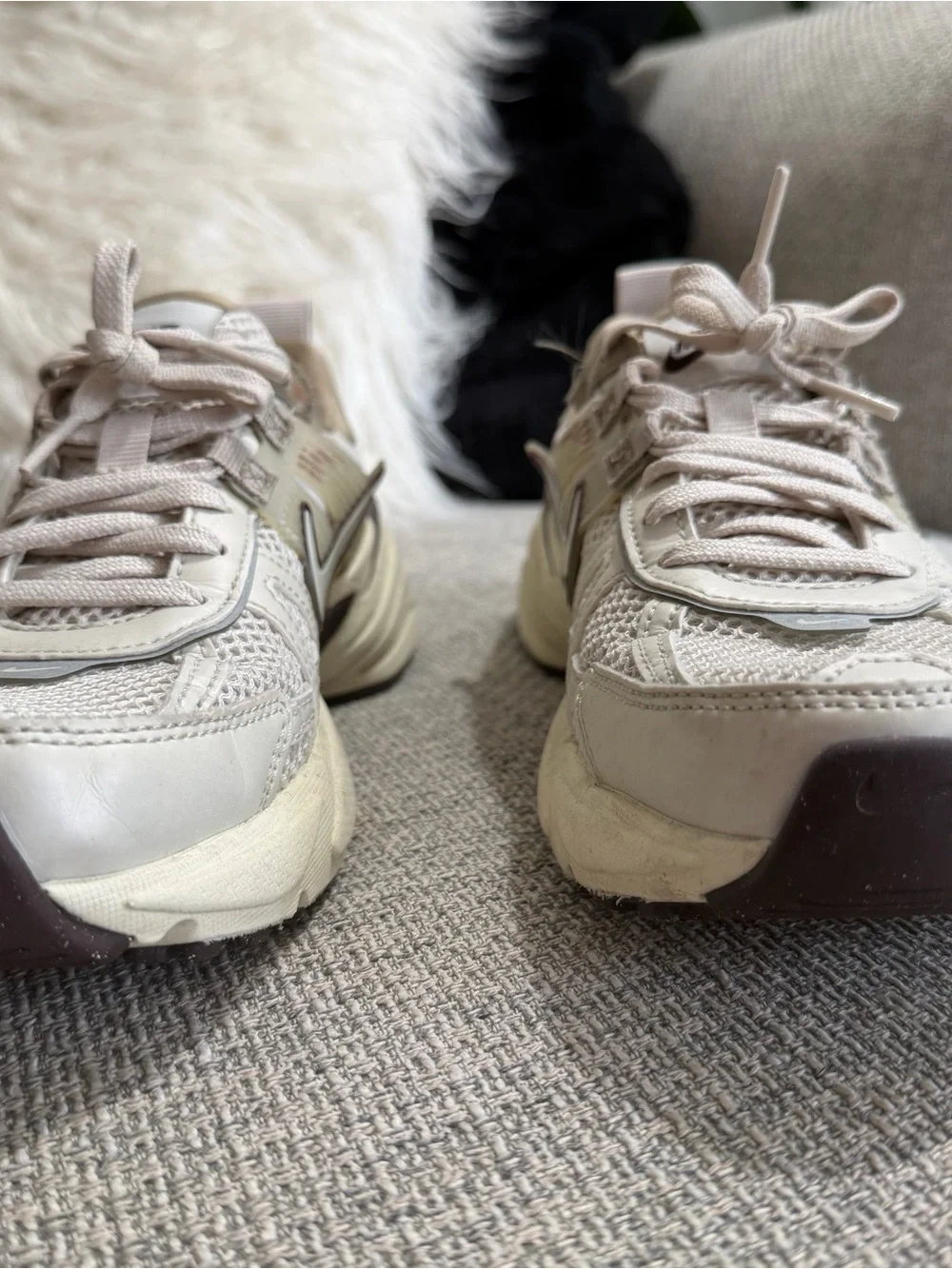Nike VK2 Sneakers in Cream and Brown